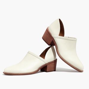 Madewell Cream Brady Low-Cut Bootie